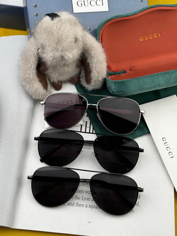 OCCHIALI DA SOLE CON MONTATURA AVIATOR G2203 IN METALLO