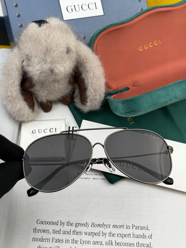 OCCHIALI DA SOLE CON MONTATURA AVIATOR G2203 IN METALLO