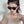 SQUARE SUNGLASS L8510 IN BLACK ACETATE FRAME