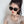 SQUARE SUNGLASS L8130 IN METAL AND ACETATE FRAME