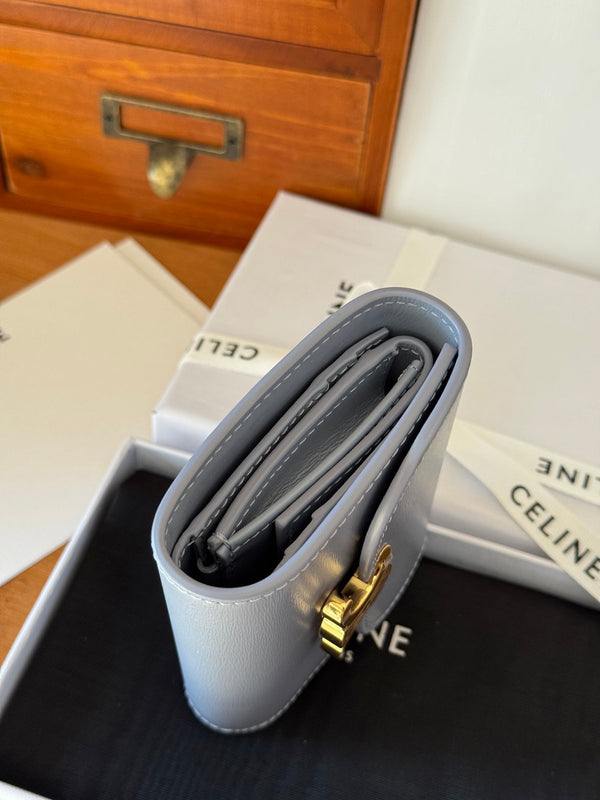 TRIOMPHE 10 CALFSKIN WALLET GLACIER