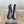 CC Zipper Ankle Boots 35mm Black Sheeepskin 464548