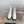 CC Zipper Ankle Boots 35mm White Sheeepskin 464550