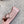 ALAIA CRISS CROSS BALLET FLAT IN BABY PINK LAMBSKIN WITH SILVER HARDWARE
