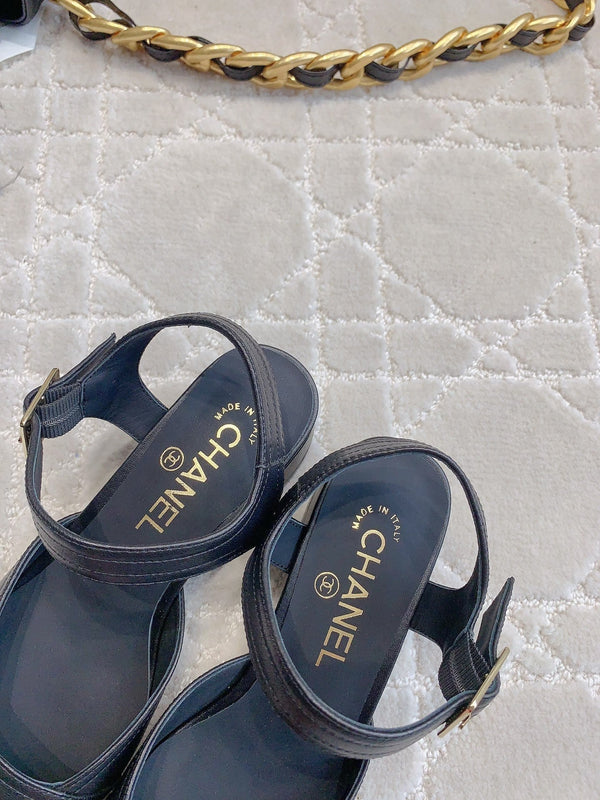 slingback in pelle di vitello nera e grosgrain nero