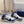 CD B57 Mid-Top Sneaker White Mix Dark Blue Calfskin And Oblique Jacquard