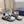 Sneaker CD B30 in tessuto a rete di poliestere nero e pelle di vitello, colore bianco