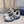 Sneaker CD B30 in tessuto a rete di poliestere nero e pelle di vitello, colore bianco
