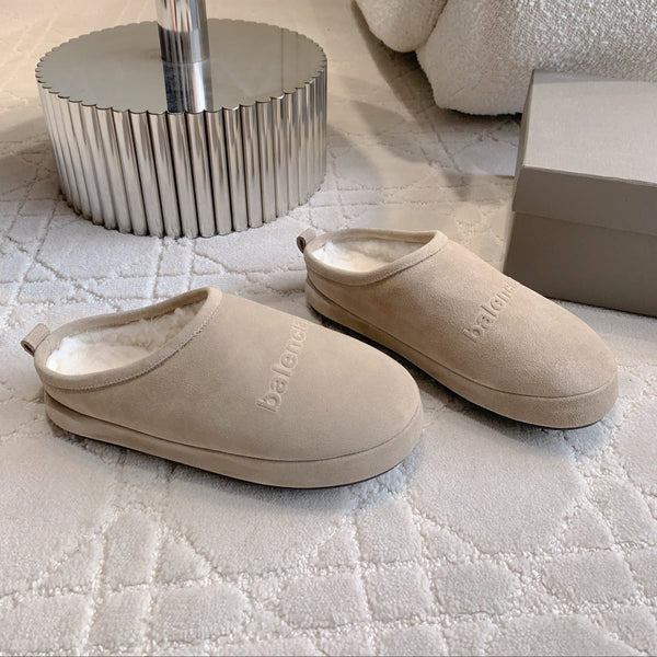PANTOFOLA ALASKA IN CAMOSCIO BEIGE