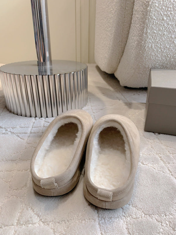 PANTOFOLA ALASKA IN CAMOSCIO BEIGE