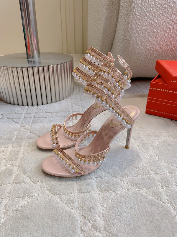 RC Pearl Sandals Pink Sheepskin 328430