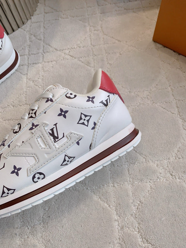 LV BUTTERSOFT Sneaker White Monogram-Printed Lambskin 516882