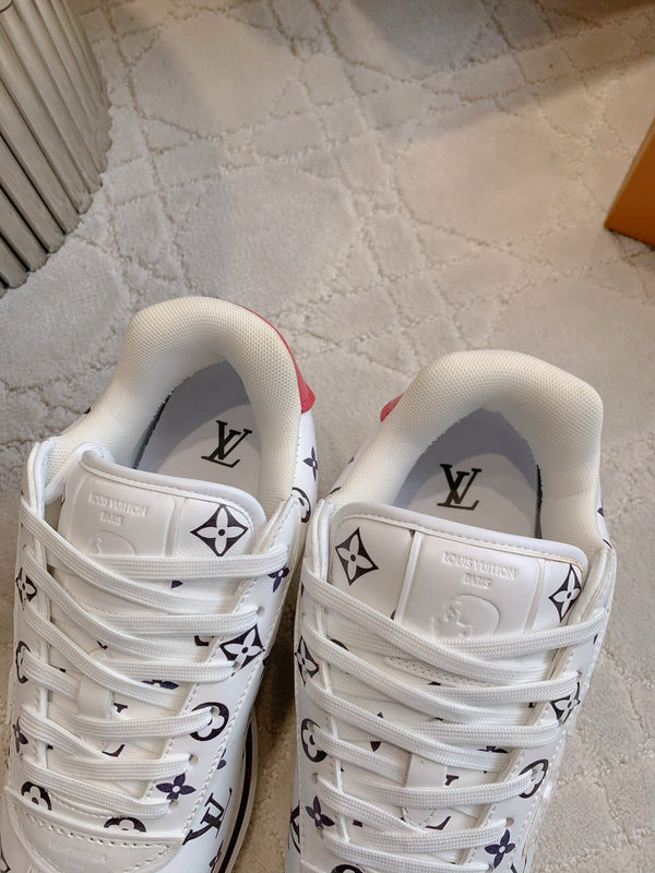 LV BUTTERSOFT Sneaker White Monogram-Printed Lambskin 516882