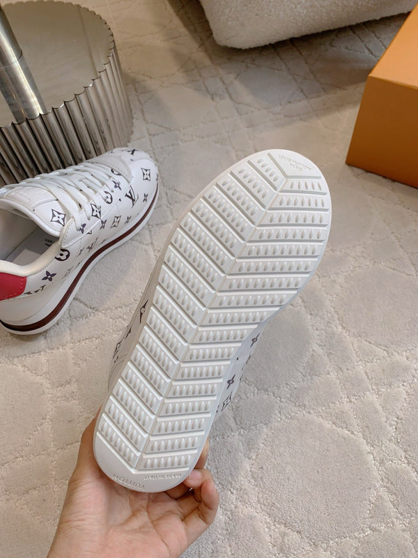 LV BUTTERSOFT Sneaker White Monogram-Printed Lambskin 516882