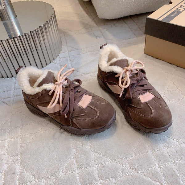 UGG Sneaker  Pink Suede and Fleece 516900