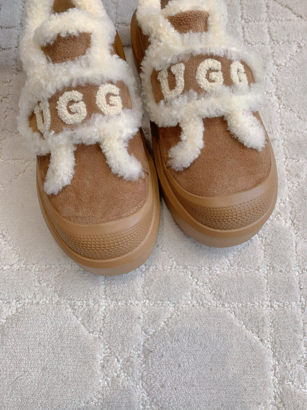 UGG Tazz Slipper Loafers Brown  Suede and fleece 516903