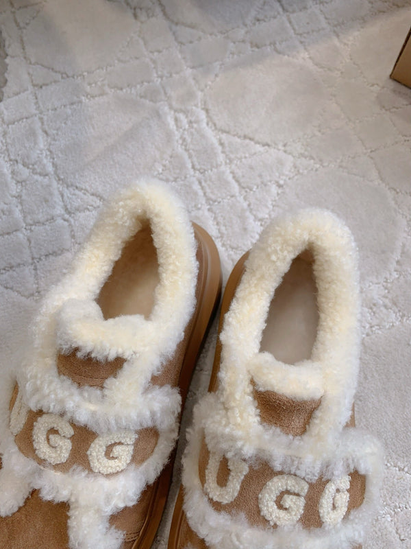 UGG Tazz Slipper Loafers Brown  Suede and fleece 516903