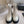 CC Nouvelle plateforme Bottines à talon Cheville Daim Taupe Clair Peau de Mouton