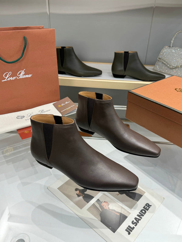Stivaletto LP Sumire in pelle di vitello nappa marrone terra 980110