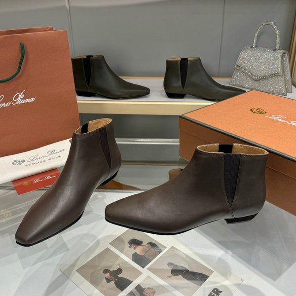Stivaletto LP Sumire in pelle di vitello nappa marrone terra 980110