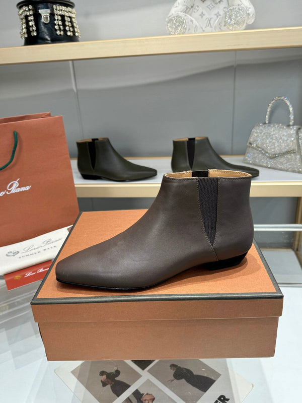 Stivaletto LP Sumire in pelle di vitello nappa marrone terra 980110
