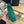SL YVES LOGO SLIP ON DARK GREEN CANVAS