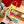 GARAVANI PRINTED COLORFUL CANVAS HIGH SANDAL 95 MM WITH EMBROIDERED LOGO