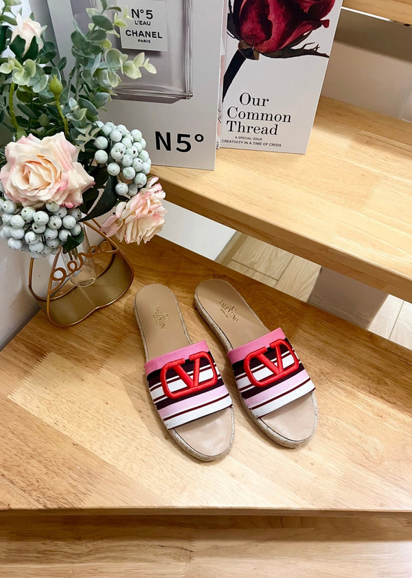 Valentino Sandales VLogo Multicolor Canvas 240578