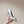 POINTED BB GOLD BUCKLE HIGH PUMPS 85MM IN WHITE PATENT CALFSKIN