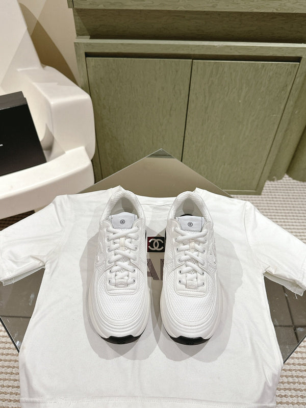 cc trainer tessuto bianco
