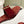 Miu x Balanc Studded Buckle Elegant Mules 45mm Burgundy Patent Leather