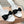 Miu Mordoré Black Bows Mules 70mm White Cowhide 445516