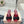 Miu Mordoré Black Bows Mules 50mm Burgundy Cowhide 445520