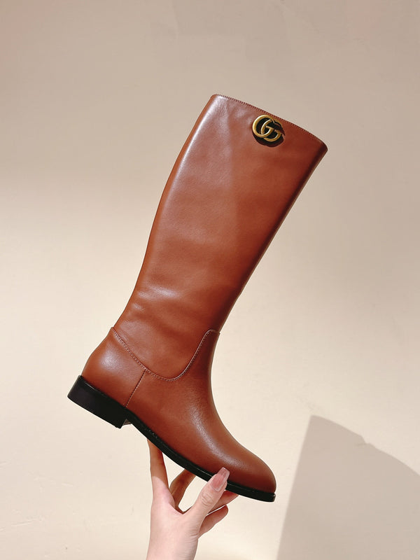 Gucci Boots Brown Sheepskin 484874