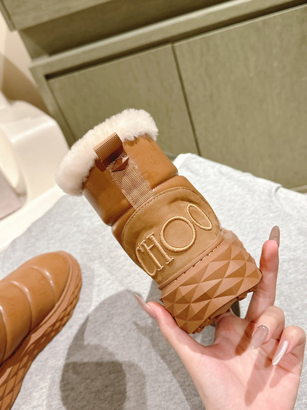 Jimmy Xan Toffee Ankle Boots Brown Shearling Leather 533015