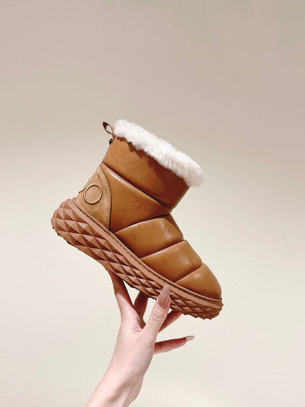 Jimmy Xan Toffee Ankle Boots Brown Shearling Leather 533015