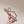RC 25 Thong Bow Attached Flat Sole Pink Silk Rhinestones 268065