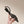 RC 25 Diamond Lace High Heeled Sandals Black Sheepskin 268055