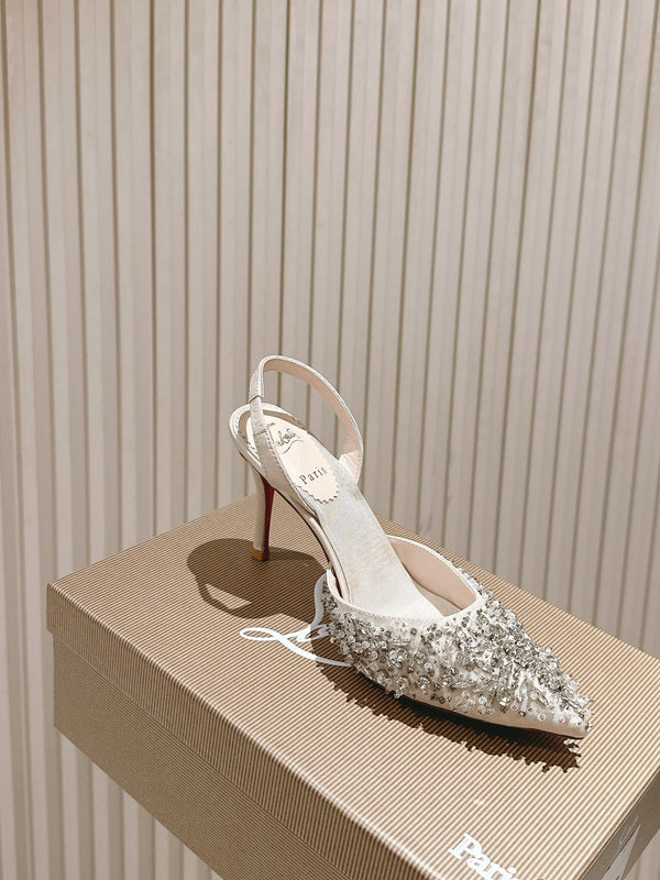 CL 25 Sling Back Beige Importato Originale Speciale 346317