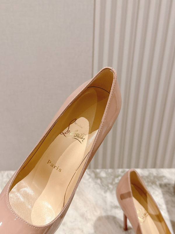 CL 25s So Kate Pumps 95mm Beige Patent Leather 446682