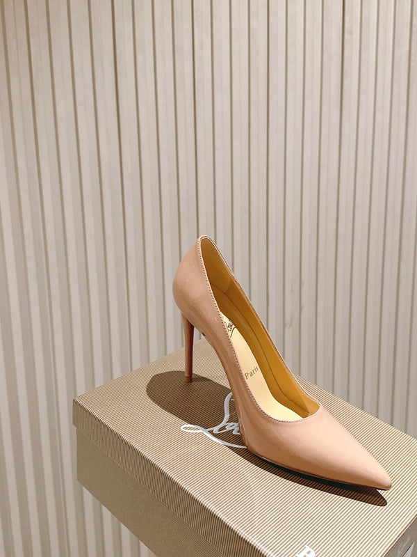 CL 25s So Kate Pumps 95mm Beige Patent Leather 446682
