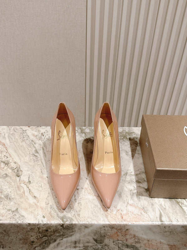 CL 25s So Kate Pumps 95mm Beige Patent Leather 446682