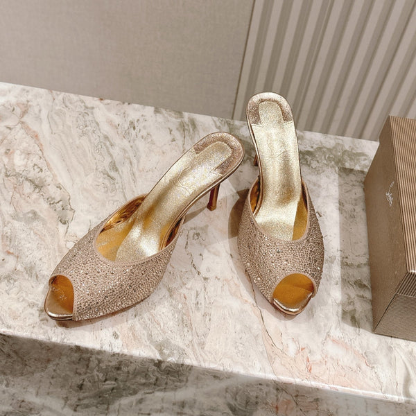 CL 25 Mules Gold Imported Original Special 346327