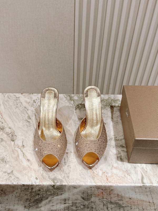CL 25 Mules Gold Imported Original Special 346327