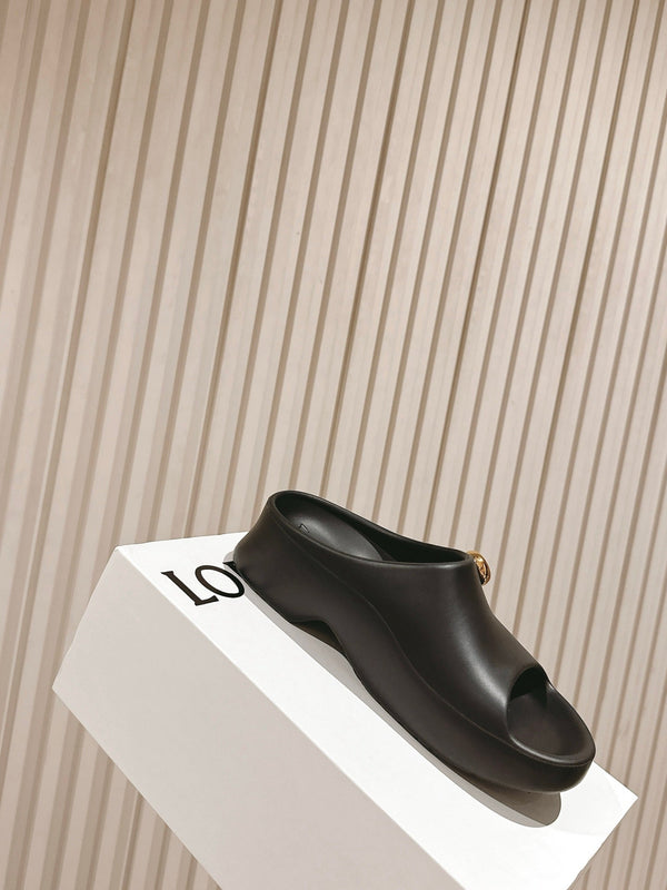 Loewe Foam Pebble Slide Nero Gomma 306796