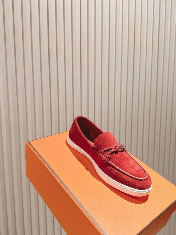 HM 25s Ignacio Loafer Red Suede Rubber 445351