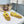 Alaia 25 Laminated Fishnet Ballet Flats Yellow Lambskin 300470