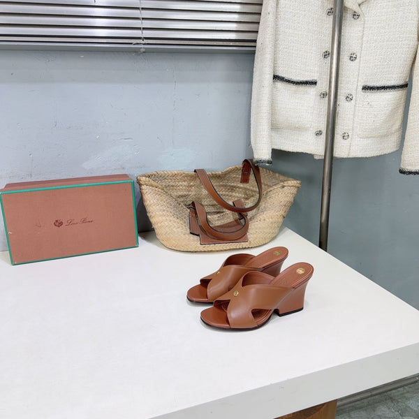 LP Vera Heeled Sandal Brown Sheepskin 742545