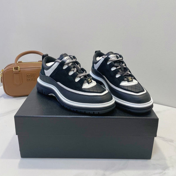 CC Sneaker In Black Cowhide 144774