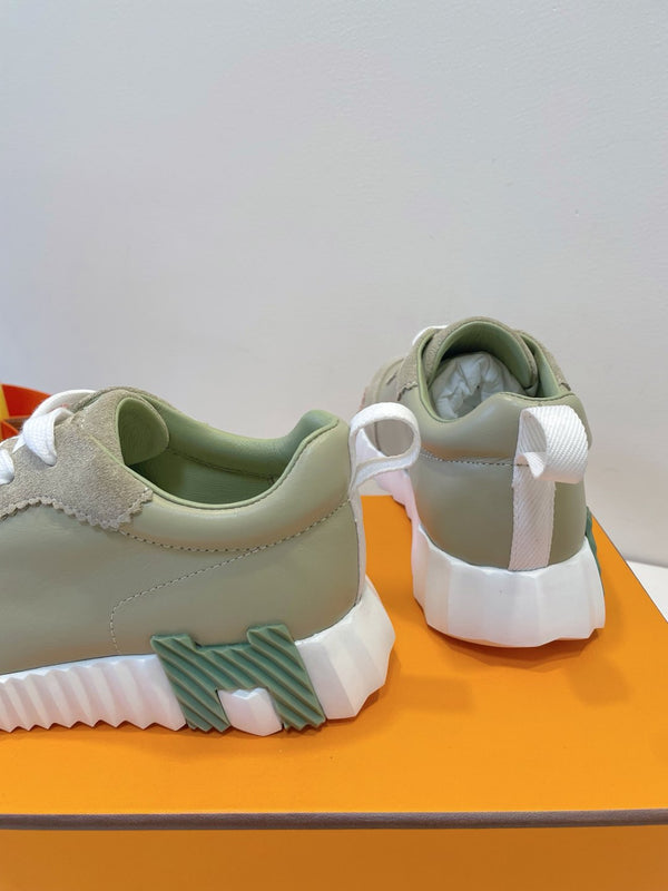 HM Bouncing sneaker Beige Esquisse Calfskin and Suede 212286